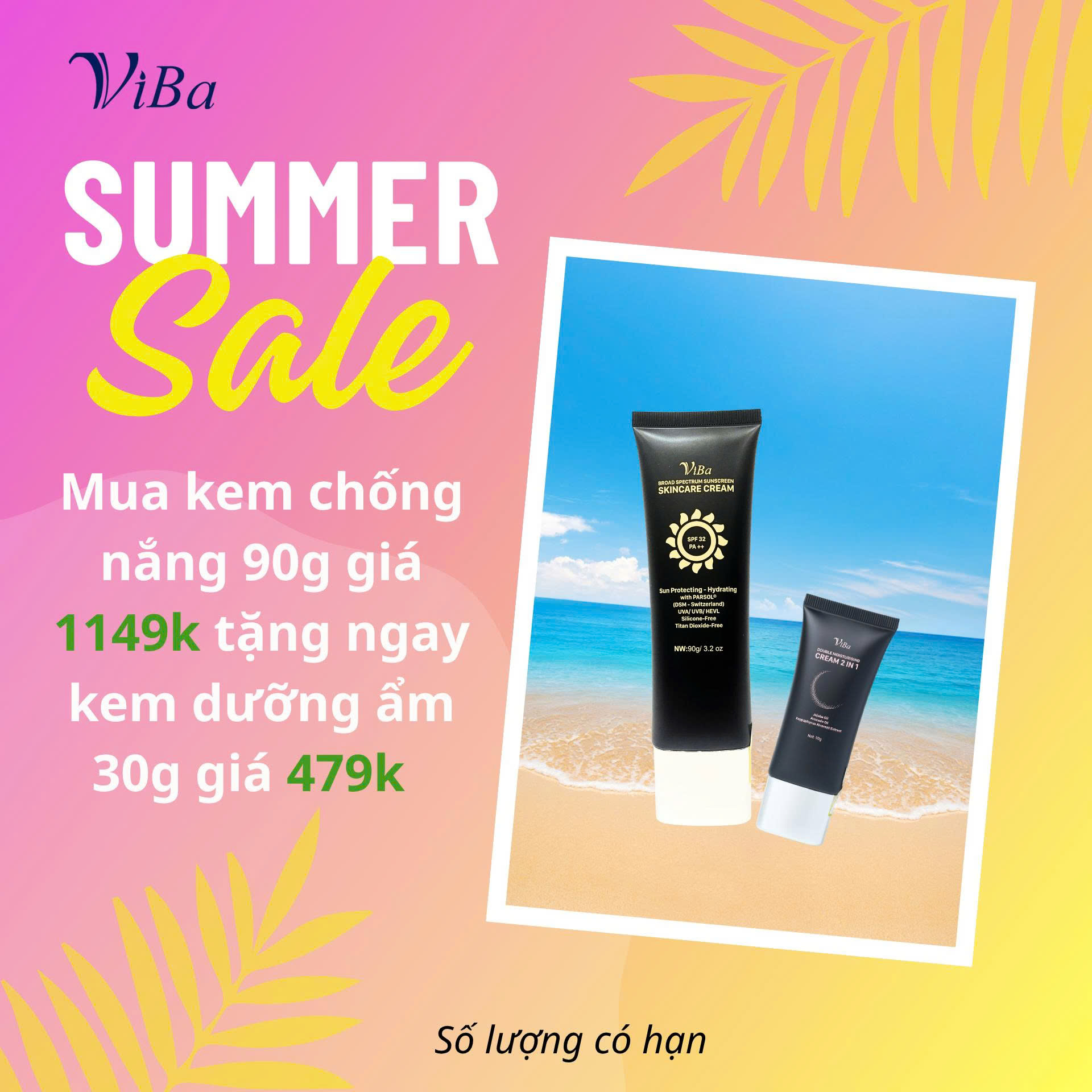 Broad Spectrum Sunscreen Skincare Cream - Kem chống nắng phổ rộng dưỡng da SPF 32 PA++ (90g)